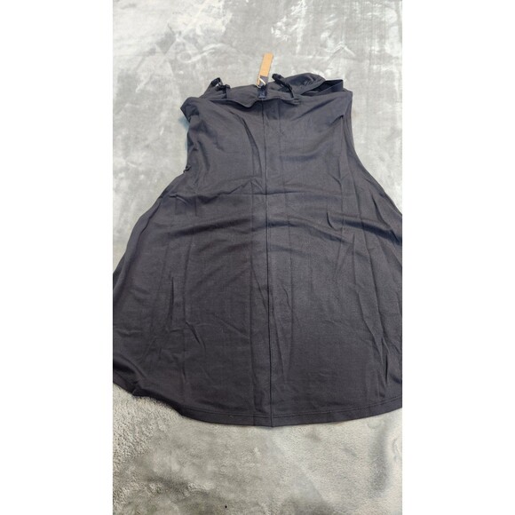 NWT Skims Small Graphite Black Smooth Lounge Skimpy Strap Mini Dress - Picture 2 of 7